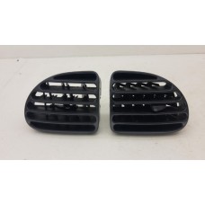 Par Difusor De Ar Peugeot 206 Central 01/2010 Preto